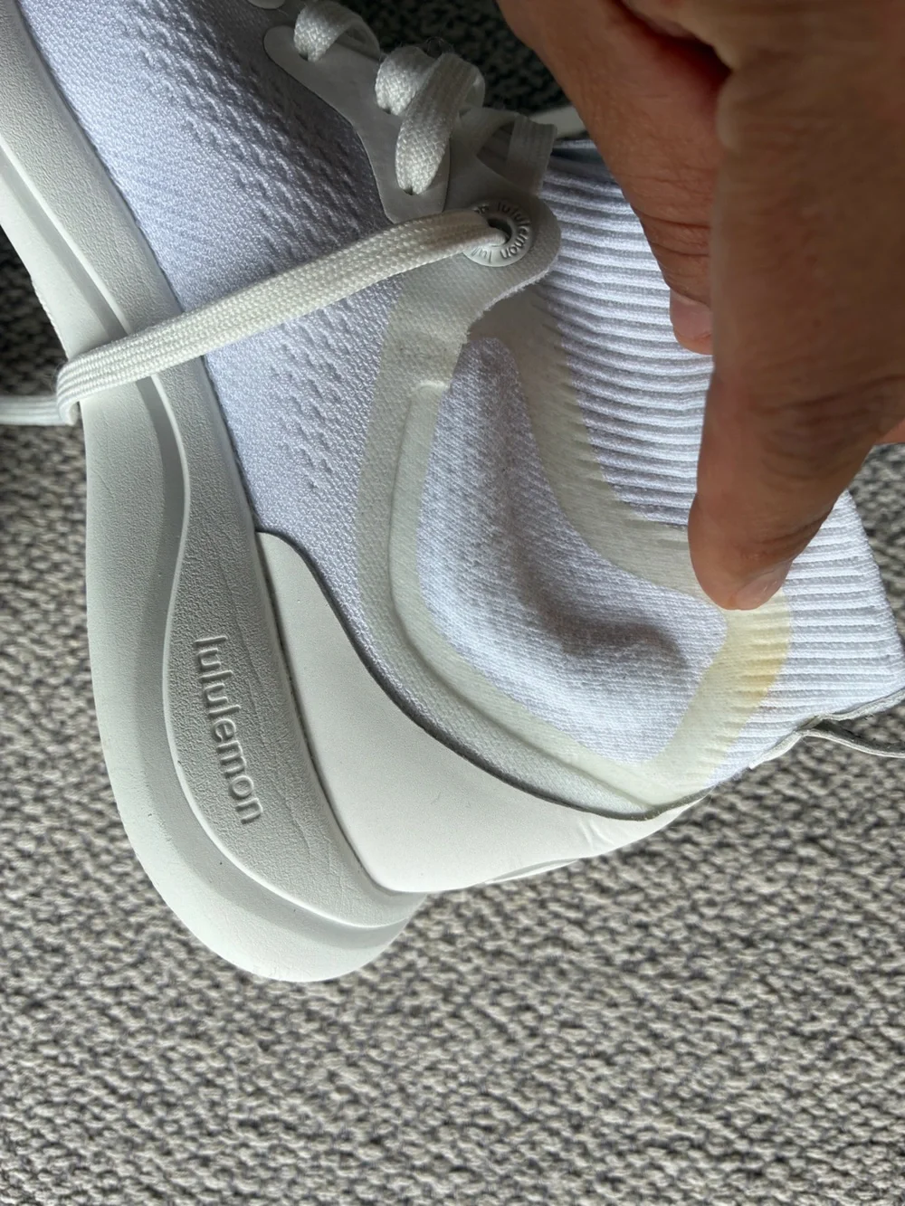 Lululemon Chargefeel Workout Mid White Running Shoes Women's.Sz 6